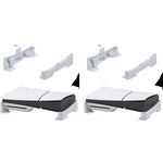 ZORBES® Desk Stand for PS5 Slim Pro Console Horizontal Anti-Slip Base Accessories PlayStation 5 Digital Ultra-HD Edition No Included 2 PCS