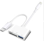 Verilux® SD Card Reader USB C, High Speed Data Sync USB 3.0 to SD/TF Card USB Adapter