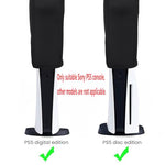 ZORBES® Dust Cover for Sony PS5 Console Dust Proof Protective Case Anti Scratch Waterproof for PlayStation 5 Game Sleeve Accessories Digital Edition and Disc Edition Black 2 PCS