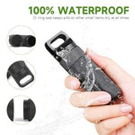 ZORBES® Portable Pill Box with Carabiner Waterproof Tight-Seal Travel Aluminum Alloy 3.94 inches Medication Storage Tube Carry-on Emergency Case 3PCS