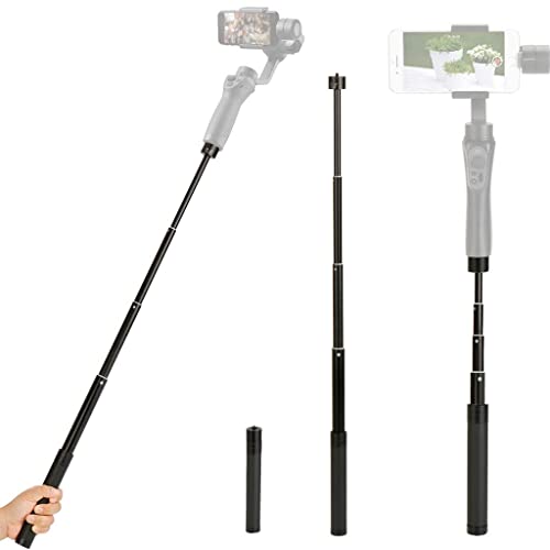 ZORBES® Extension Rod for Gimbal Stabilizer, 29'' Selfie Stick for Gimbal Stabilizer with 1/4" Thread, Compatible with Gimbal Stabilizer of DJI Osmo Mobile 3/4 /5/6, Only Extension Rod Included