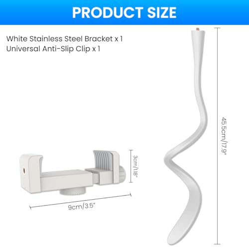 ZORBES® Flexible Baby Monitor Mount Compatible with Infant Optics Baby Monitor DXR-8 and DXR-8 Pro, Baby Camera Holder with Flexible Arm & Adjustable Clip