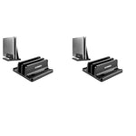 ZORBES® Laptop Stand for 17.3in Vertical MacBook Pro Desktop Organizer Dual Slot Chromebook Surface Dell Pad 2PCS