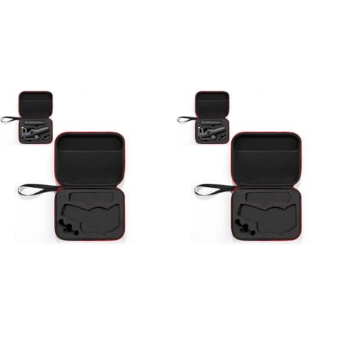 ZORBES® Storage Bag for DJI Osmo Mobile 6 Hard Shell Nylon Portable Case Phone Stabilizer Carrying for Om6 Smartphone Gimbal Accessories Only Not Include Product Black 2 PCS