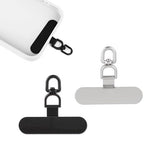 ZORBES® 2Pcs 360° Rotatable Phone Tether Tab, Universal Phone Lanyard Patch, Cell Phone Replacement Pad ,Anti-Lost Attachment Hanging Metal Ring Compatible for iPhone & Other Cell Phone