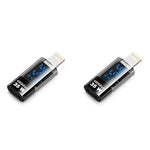 Verilux® USB C to Lightning Adapter with LED Display Support PD 35W Fast Charging 480Mbps Data Sync Real Time Power Universal Connector for iPhone iPad iPod 2PCS