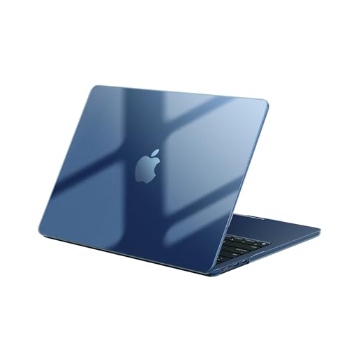 ZORBES® Compatible with MacBook Air 13, 13.6-inch Display, Matte Clear Blue PC Laptop Case, Protective Anti-Scratch Snap-on Laptop Shell Cover, Universal fit for A2681/A3113/A3240