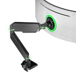 Verilux® Aluminum Alloy Monitor Mount Adjustable Monitor Stand with Flexible Arm Ergonomic Screen Holder Desk Clamp for 32 to 49 Inch Displays Supports Up to 20kg