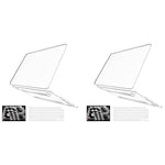 ZORBES® Laptop Cover Compatible with 15 Inch MacBook Air M4 A3241 M3 A3114 M2 A2941 2025 2024 2023 Release Hard Shell Case with Keyboard Screen Clear Plastic Protector 2 PCS