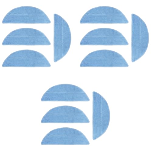 Verilux® Replenishment Kit 12PCS Mop Cloth for Ecovacs Deebot Y1 Y1 pro Vacuum Cleaner Replacement Parts Accessories Microfiber Pads Water Abserbent Scrubbing Cleaning