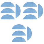 Verilux® Replenishment Kit 12PCS Mop Cloth for Ecovacs Deebot Y1 Y1 pro Vacuum Cleaner Replacement Parts Accessories Microfiber Pads Water Abserbent Scrubbing Cleaning