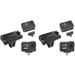 ZORBES® Magnetic Adapter Mount for DJI Action 5pro 4 3 Quick Release with Connection for Accessories Attachable Tripod Vlogging 2PCS