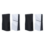 ZORBES® Dust Cover for Sony PS5 Console Oxford Cloth Proof Sleeve PlayStation 5 Game Accessories Digital Edition Disc Black 2 PCS