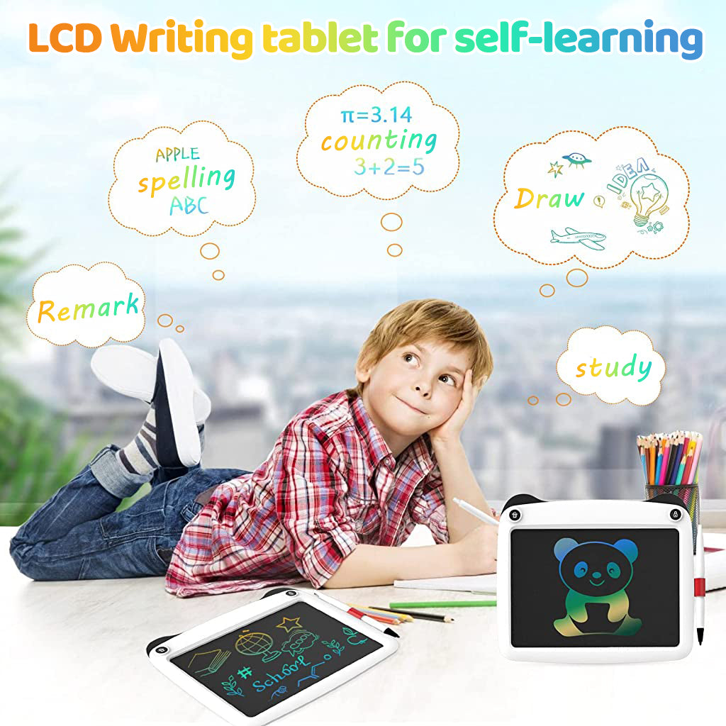 ZORBES® Drawing Pad for Kids 9'' Writing Board with Stylus Pen Writing Tablet for Kids 3-8 Years Old Erasable Drawing Pad Travel Portable Drawing Pad Birthday Gift Children's Day Gift for Kids