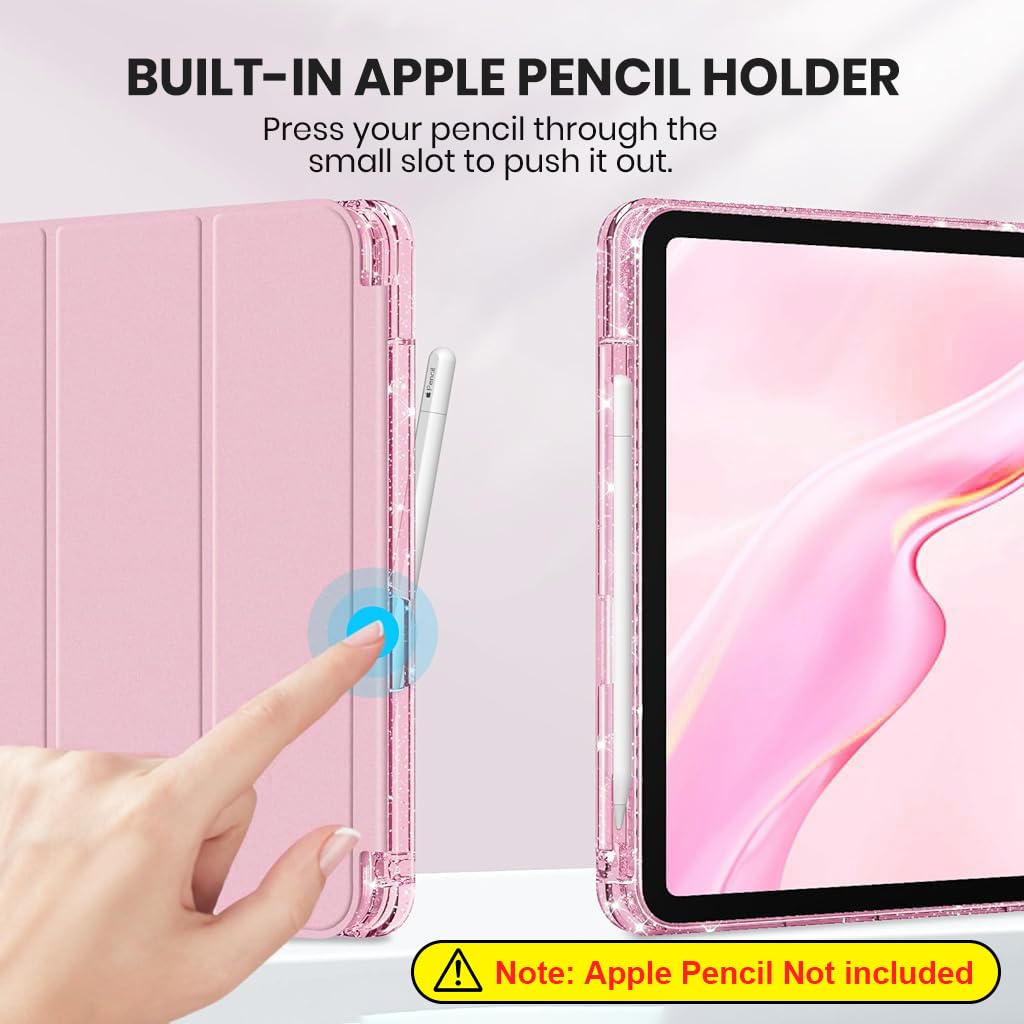 ZORBES® Smart Trifold Case with Pencil Holder for iPad 11th / 10th Gen