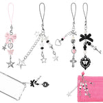 ZORBES® 4Pcs Cute Phone Charms for Girls, Bag Charms Mobile Charms Y2K Charms for Phone Case, Stylishly Sweet Mobile Phone Charms Phone Chain Mobile Accessories Phone Hanging Chain Gift for Girls