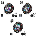 ZORBES® Phone Cooler with Detachable Clips Fan-Based Cooling for Mobile Magnetic RGB Gaming Rapid Cooling for Livestreaming Plug and Go 3PCS