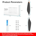 Verilux® Mini 3 Pro Propeller, 24PCS Propeller Blades Replacement for DJI Mini 3 Pro, Ultral Lightweight Silent Flight Propeller Set with Screwdriver 12 Screws, Low Replacement Drone Wings