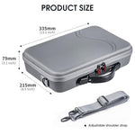 ZORBES® Carrying Case for Insta360 X4 Camera, PU Hard Shell Bag with Detachable Shoulder Strap & Handle Anti-Scratch Lycra Liner Design Travel Carry Bag Accessories Bag for Insta360 X4 Camera