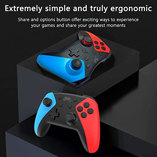 ZORBES® Wireless Pro Controller for Switch OLED/Switch Pro/Switch Lite Remote Pro Controller Gamepad Joystick with Dual Vibration,Gyro Axis,Rechargeable Remote Switch Controller Gamepad