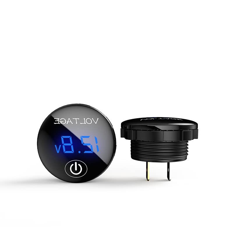ZORBES® Voltage Meter LED Digital Display Voltmeter for DC 12V 24V Car,Motorcycle,Truck,Tractors