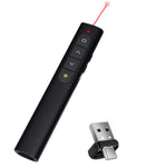 Verilux Pointer for Presentation with 2 in 1 2.4GHz Receiver USB Rechargeable Wireless Presenter Remote with Laser Pointer Presentation Clicker Volume Remote Control for Keynote/PPT/Mac/PC/Laptop