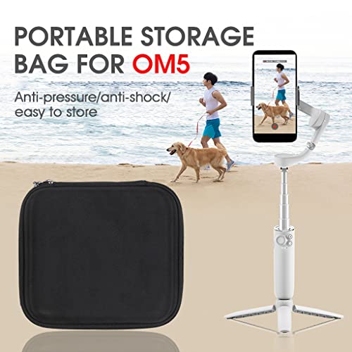 ZORBES® Storage Bag for DJI Osmo Mobile 5, Hard Shell Portable Case Phone Stabilizer Carrying Case for DJI OM 5-Handheld 3-Axis Smartphone Gimbal Stabilizer and Accessories(Case Only)