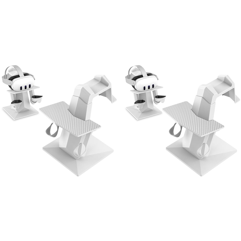 Verilux Glasses Storage Stand for VR Headset and Controllers featuring Non Slip ABS Design 2PCS
