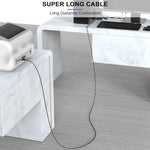 Verilux® 2 in 1 USB Printer Cable, 6.6FT/2M Dual USB A Male to USB B 2.0 Scanner Cable, 480 Mbps Data Transfer Computers for Gold Plated Printer Cable for HP, Canon, Dell, Epson, Lexmark