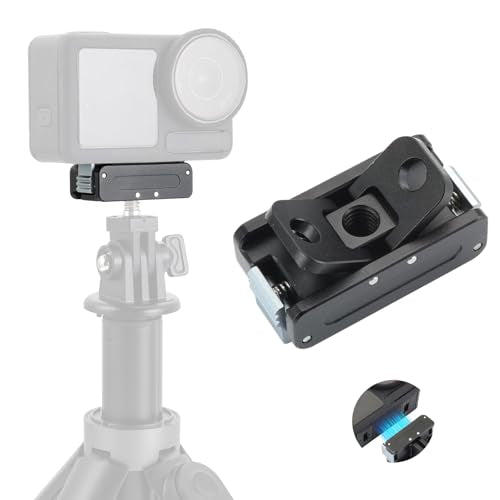 ZORBES® Magnetic Adapter Mount for DJI Action 5pro/4/3 Quick Release Adapter with Connection Adapter, for DJI Accessories, Attachable Tripod, Vlogging
