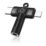 Verilux 2 in 1 Light ning to 3.5mm Adapter for iPhone and Galaxy | Dual USB C and Light ning Ports