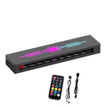 ZORBES® PWM Fan Hubs Fan Splitter for 5V ARGB PC 1 to 10 Ports with Remotes Control and 5v3pin Cable USB Cable