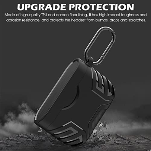 ZORBES® Earphone Case Cover for Sony WF-1000XM3 Shockproof Charging Case Cover for Sony WF-1000XM3 Protective Case with Carabiner