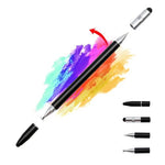 ZORBES® 4-in-1 High Precision Universal Capacitive Stylus Pen for Touch Screens Lightweight Aluminum Body 4 Tips 2 Size Rubber Tips, Disc Tip, Fine Point Compatible for iOS, Android & Windows