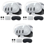 ZORBES® Protective Case for Meta Quest 3 Protective Shell Cover Oculus VR Accessories Lens Tempered Film Joystick Caps No Quest 3 3PCS