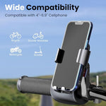 ZORBES® Mobile Holder for Bikes with One Click Locking, 360 ° Rotatable Phone Mount, Mirror Fitting Style, Anti-Shake-Firm Grip, Mobile Holder for Scooty, Activa, Jupiter, Electric Scooters & Bikes