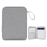 ZORBES® 10.9 inches Tablet Travel Bag for iPad Waterproof Travel Zipper Bag with Utility Mesh Pocket Padded Cushioning Scratchproof Tablet Accessories Universal Tablets Organizer,Grey