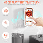 ZORBES® Bathroom Phone Holder for 6.8'' Phone Waterproof Anti-Fog Wall Phone Holder with Ultra Slim TPU Touch Screen 360 ° Rotatable Phone Holder Case No Drill Wall Phone Holder