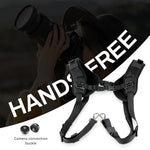 ZORBES® DSLR Camera Harness Strap Dual Camera Shoulder Strap Breathable Shoulder Carrier Harness Quick Release, Universal Sling Carrier