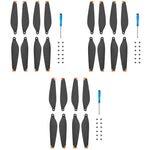 Verilux® Mini 3 Pro Propeller, 24PCS Propeller Blades Replacement for DJI Mini 3 Pro, Ultral Lightweight Silent Flight Propeller Set with Screwdriver 12 Screws, Low Replacement Drone Wings