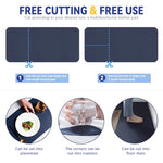 ZORBES® Desk mat, Desk Top Mouse Mat 100x50cm, Double-Sided PU Leather Pad, Fashion Office Desk Pad Waterproof & Non-Slip Office Writing Surface Protector for Laptop, Keyboard, and Mouse