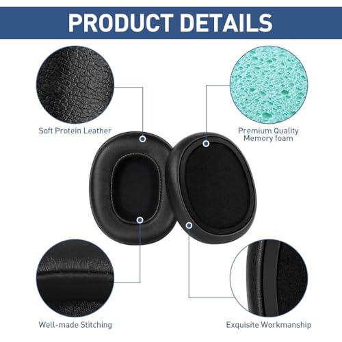 ZORBES® arPads Cushions for Skullcandy Crusher/Evo/Hesh 3 Headphones & More | Improved Durability & Thickness for Improved Comfort and Noise Isolation