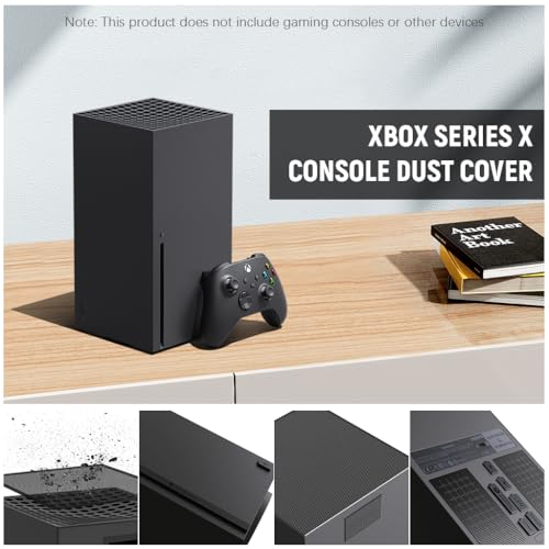 ZORBES® Dust Filter for Xbox Series X Console- 8 Silicone Plugs and 4 PVC Meshs Set, Anti-Dust Vent Cover Dustproof Case X-Series X Accessories with 4 Thump Grip Caps for Xbox Controllers