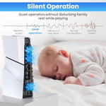 ZORBES® LED Fan for PS5 Slim Console, Quiet Cooler with Memory Function, Accessory with 3 Fans & USB 3.0 Port Compatible with Playstation5 Slim Digital & Discs Edition