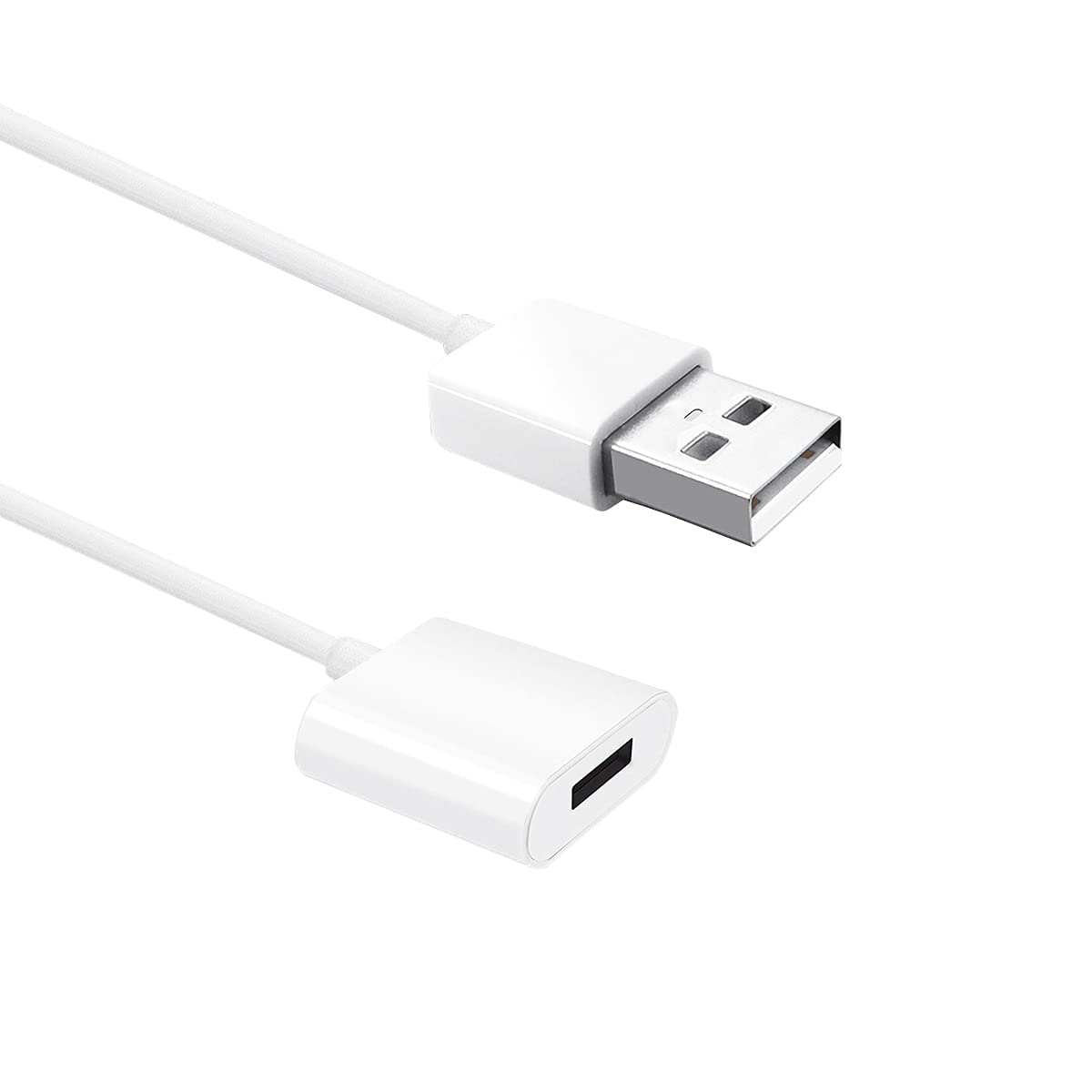 ZORBES® Charging Adapter Cable Compatible with Apple Pencil 1st Generation, Male to Female Flexible Connector, Charging Adapter for Apple Pencil 1st Gen (1m, 40 inch)(White)