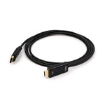 Verilux DisplayPort to HDMI Cable 6ft for Monitor & Projector with Latch Design | Gold-Plated Connectors Supporting 4K@30Hz