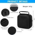 ZORBES® Compatible with Mac mini M4, Carring Case Bag Travel Storage Case for Mini M4 Desktop Computer, EVA Hard Shell Waterproof Carrying Case with Handle, 16x16x9.5cm, Black