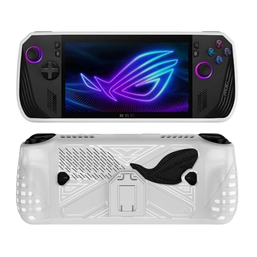 ZORBES® Protective Case for ASUS ROG Ally X Gaming Console, Anti-Scratch TPU Cover with Folding Kickstand Non-Slip Protective Case Skin Cover