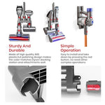 Verilux® ABS Accessory Holder Without Drilling for Dyson V6 V7 V8 V10 V11 Vacuum Cleaner Rack Wall Mounted Attachment Organizer Accessories Including Screws Nail-Free Glue Adapter 3PCS