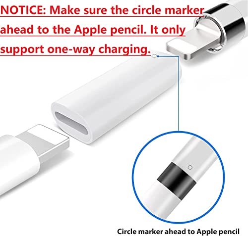 ZORBES® Charger Adapter for Apple Pencil 1st Gen, Female to Female Charging Connector for iPad Pen 1st Gen, Charging Adapter for Apple Pencil 1st Gen, Only 1 Adapter Included